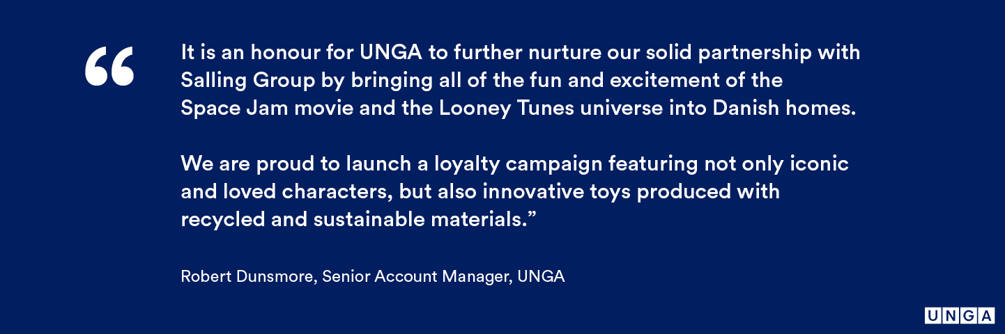Quote - Salling Group's Space Jam 2 campaign by UNGA